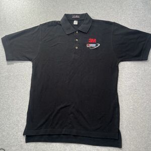 NASCAR 3M Head to Toe polo shirt Mens M Black Officially licensed